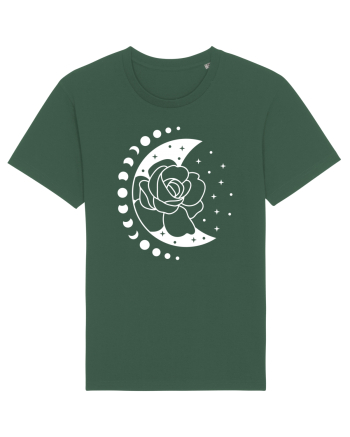 Moon Flower Moon Phases Bottle Green