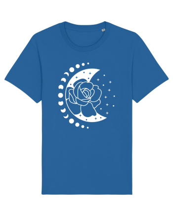 Moon Flower Moon Phases Royal Blue