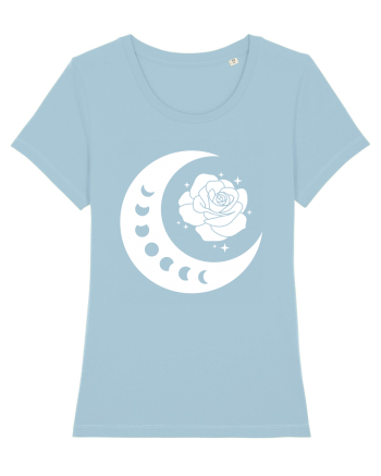 Moon Flower Sky Blue