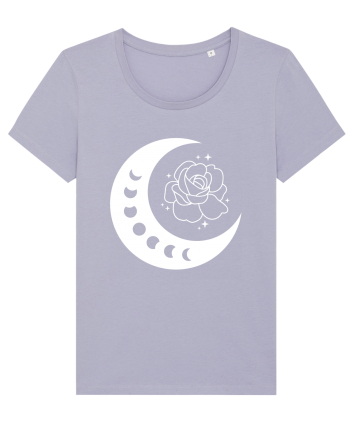 Celestial Moon Phases Flowers Lavender