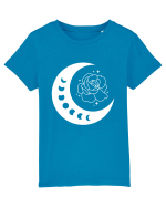 Celestial Moon Phases Flowers Tricou mânecă scurtă  Copii Mini Creator