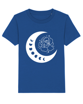 Celestial Moon Phases Flowers Majorelle Blue