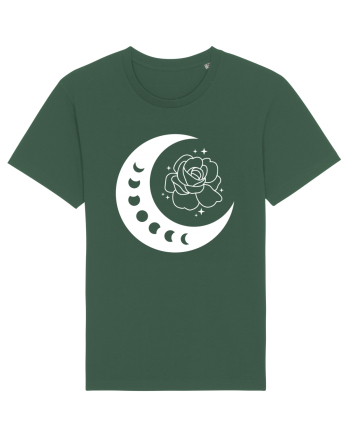 Celestial Moon Phases Flowers Bottle Green