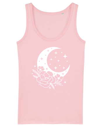 Mystic Moon Flowers Cotton Pink