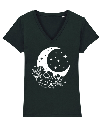 Mystic Moon Flowers Black