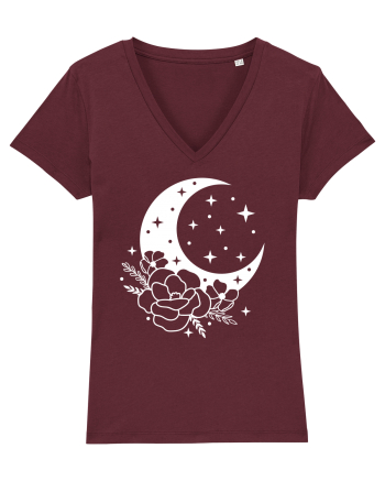 Mystic Moon Flowers Burgundy