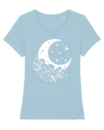 Mystic Moon Flowers Sky Blue