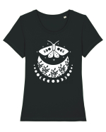 Mystic Moth Tricou mânecă scurtă guler larg fitted Damă Expresser