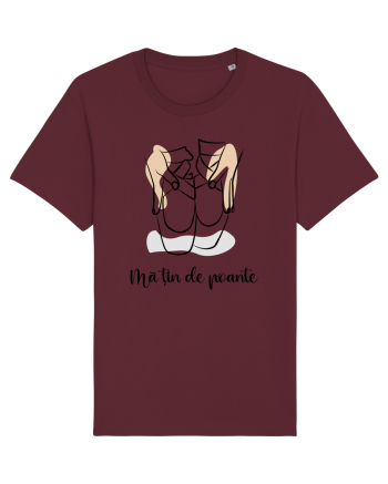 Mă țin de poante Burgundy