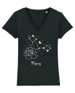 Pisces Pesti Tricou mânecă scurtă guler V Damă Evoker