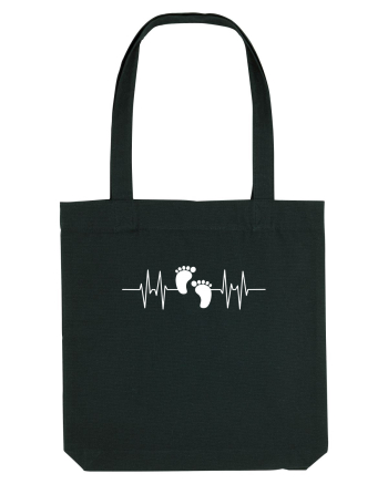 Baby footprint Black