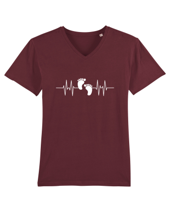Baby footprint Burgundy
