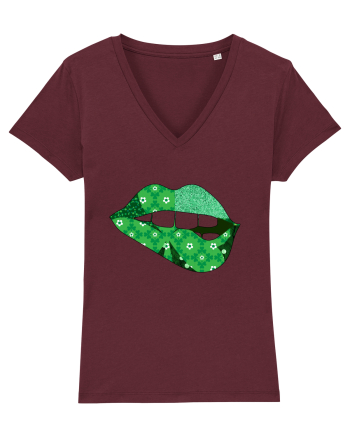 Lucky Irish Lips Burgundy