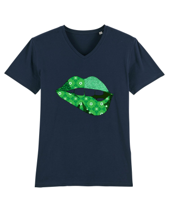 Lucky Irish Lips French Navy