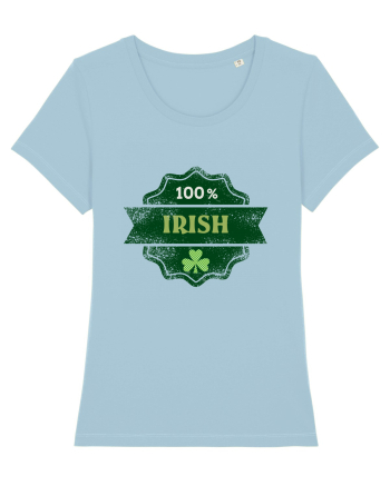 100% Irish Sky Blue