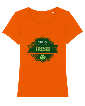 100% Irish Bright Orange