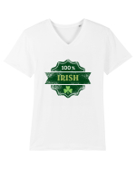 100% Irish Tricou mânecă scurtă guler V Bărbat Presenter
