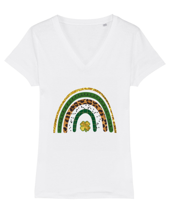 St. Patrick's Day Rainbow White