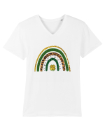 St. Patrick's Day Rainbow Tricou mânecă scurtă guler V Bărbat Presenter