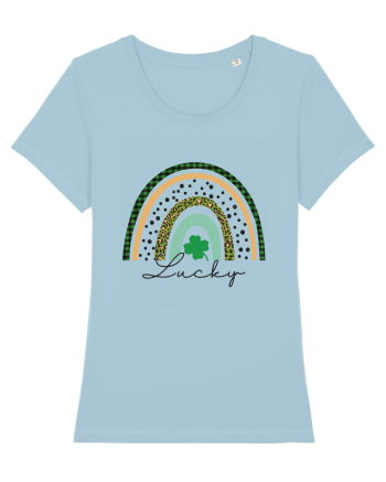 Lucky St. Patrick's Day Rainbow Sky Blue
