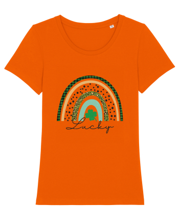 Lucky St. Patrick's Day Rainbow Bright Orange