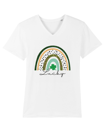 Lucky St. Patrick's Day Rainbow White