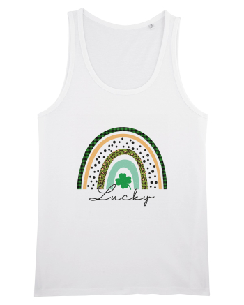 Lucky St. Patrick's Day Rainbow White