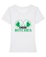 Cheers Bitches Tricou mânecă scurtă guler larg fitted Damă Expresser