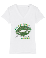 I'm Not Irish But Kiss Me Anyway Tricou mânecă scurtă guler V Damă Evoker