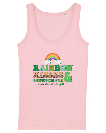 Rainbow Kisses And Leprechaun Wishes Cotton Pink