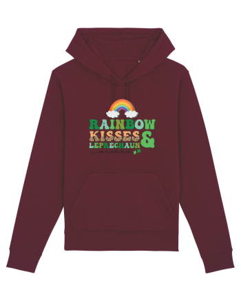 Rainbow Kisses And Leprechaun Wishes Burgundy