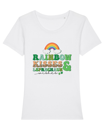 Rainbow Kisses And Leprechaun Wishes White