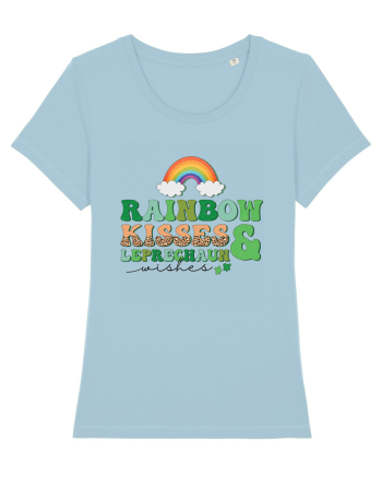 Rainbow Kisses And Leprechaun Wishes Sky Blue