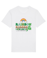 Rainbow Kisses And Leprechaun Wishes Tricou mânecă scurtă Unisex Rocker
