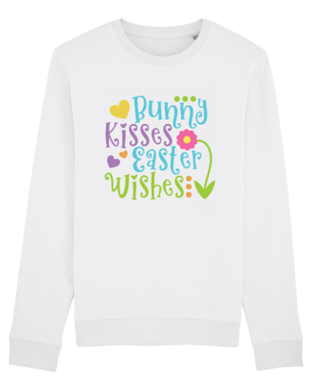 Bunny Kisses Easter Wishes White