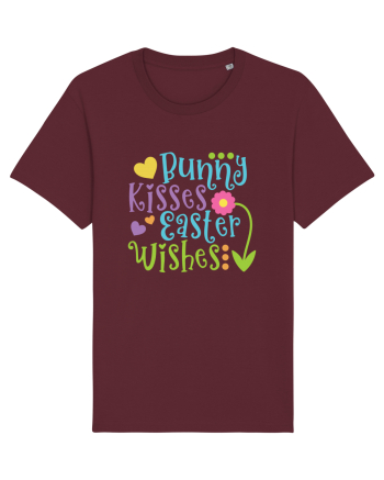 Bunny Kisses Easter Wishes Burgundy