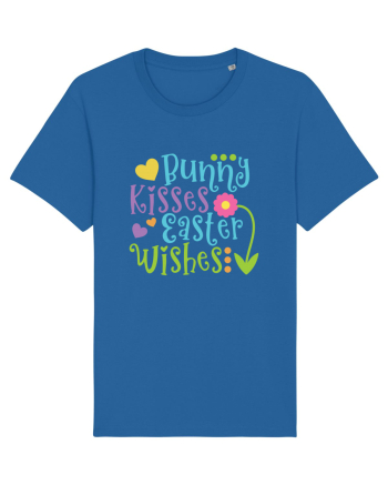 Bunny Kisses Easter Wishes Royal Blue