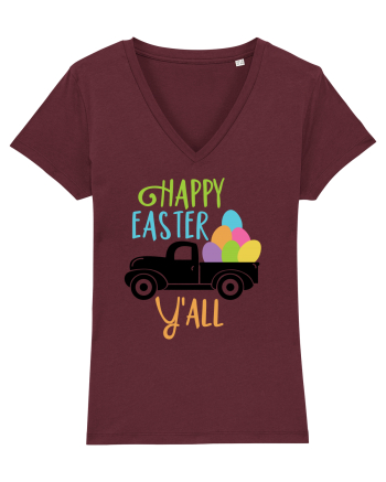 Happy Easter Yall Burgundy