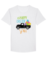 Happy Easter Yall Tricou mânecă scurtă guler larg Bărbat Skater