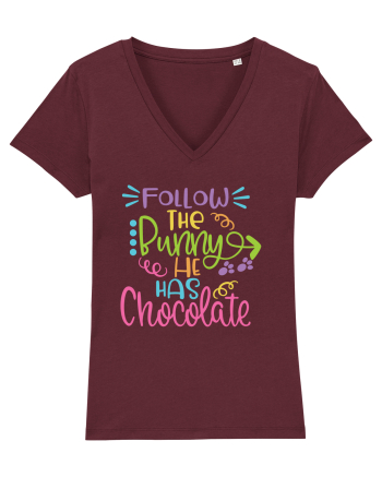 Follow the Bunny Burgundy