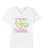 Follow the Bunny Tricou mânecă scurtă guler V Bărbat Presenter