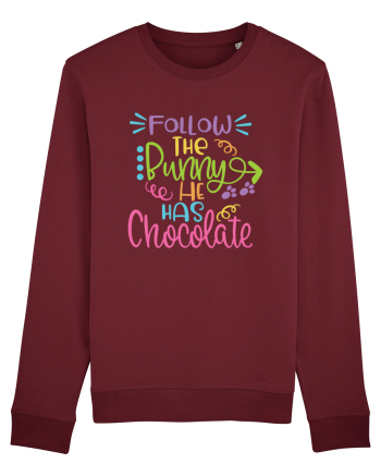 Follow the Bunny Burgundy