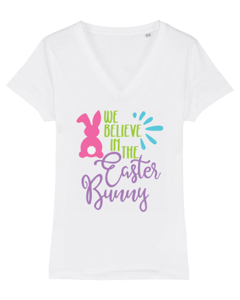 We Believe in the Easter Bunny White