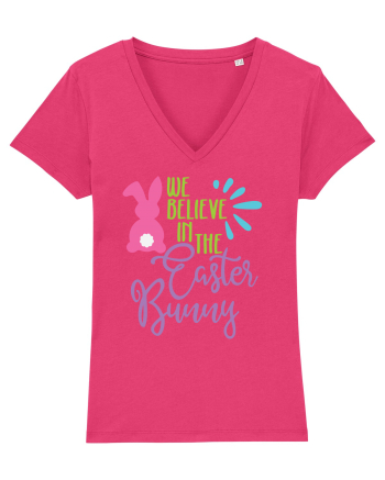 We Believe in the Easter Bunny Raspberry