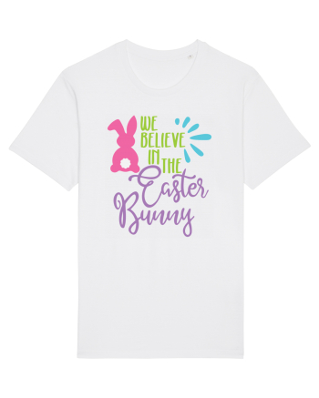 We Believe in the Easter Bunny White