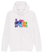 Floral spring Hanorac cu fermoar Unisex Connector