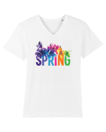 Floral spring Tricou mânecă scurtă guler V Bărbat Presenter