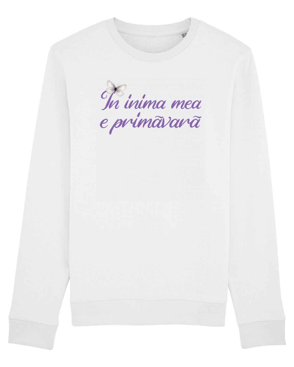 Bluză mânecă lungă Unisex Rise White