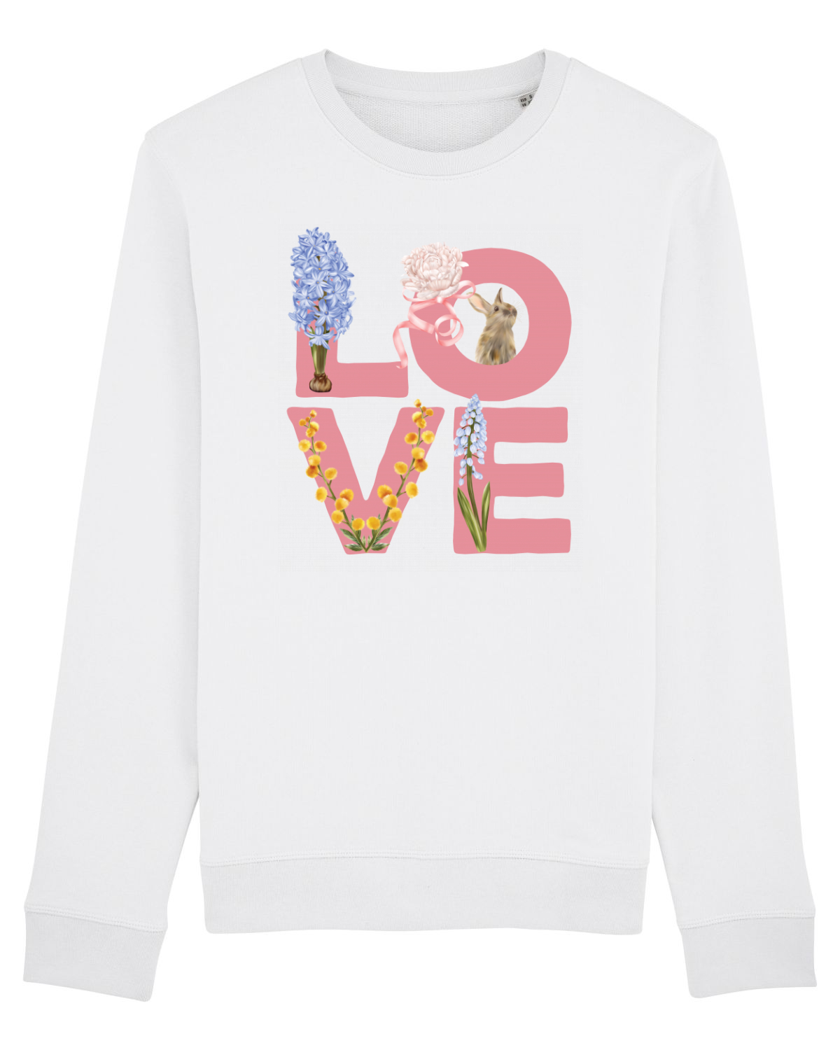 Bluză mânecă lungă Unisex Rise White