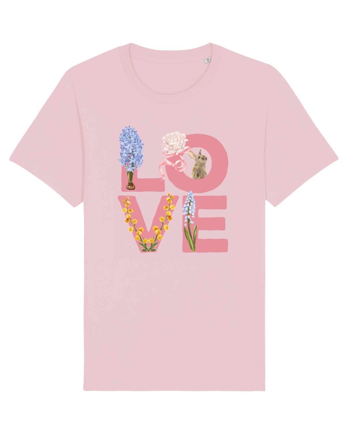 Tricou mânecă scurtă Unisex Rocker Cotton Pink